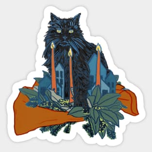 Yule Cat Sticker